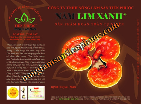 Nấm lim xanh loại tốt, thái lát